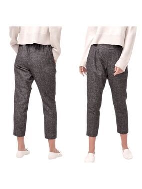 Aritzia  Babaton Cohen Crop Wool Blend Pants Pleated Size 2